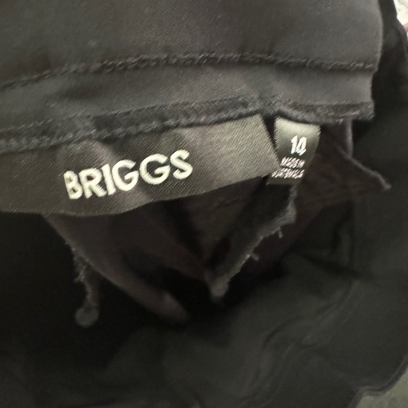 Briggs New York Black Straight Leg Pants Sleek Tailored Design - Picture 2 of 10